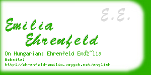 emilia ehrenfeld business card
